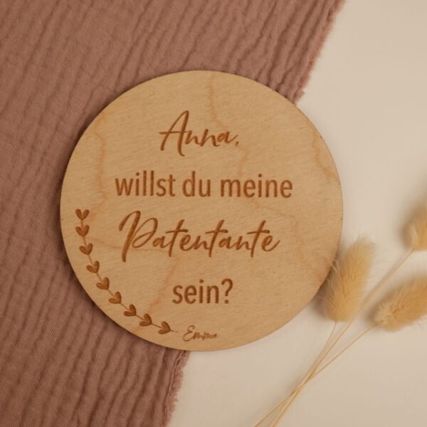 Holzscheibe "Pate"